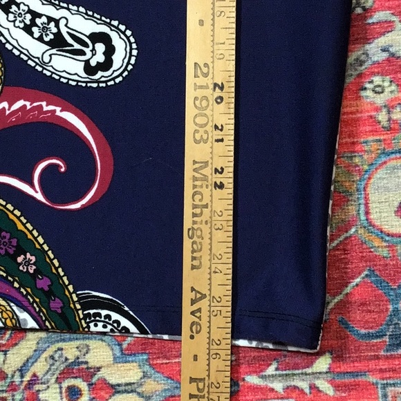 🦚Mellisa Paige ‘Paisley’ Petite Stretch Knee Length Pencil - Picture 8 of 9